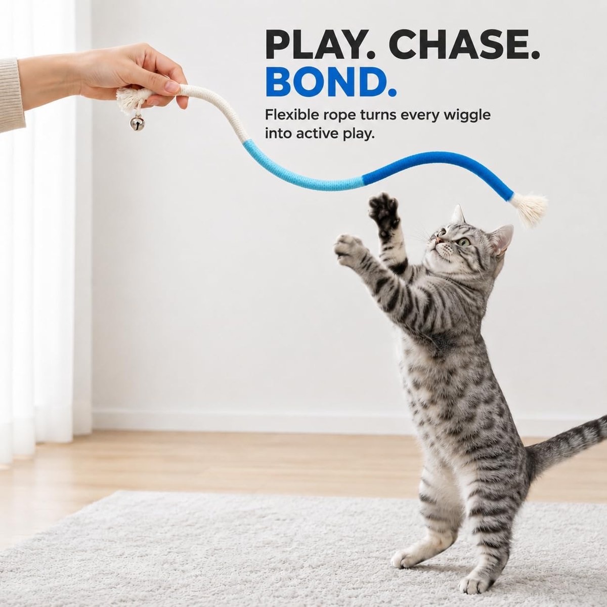 AGYM Sisal Scratching Post and 4 Rope Teasers Bundle — photo 4