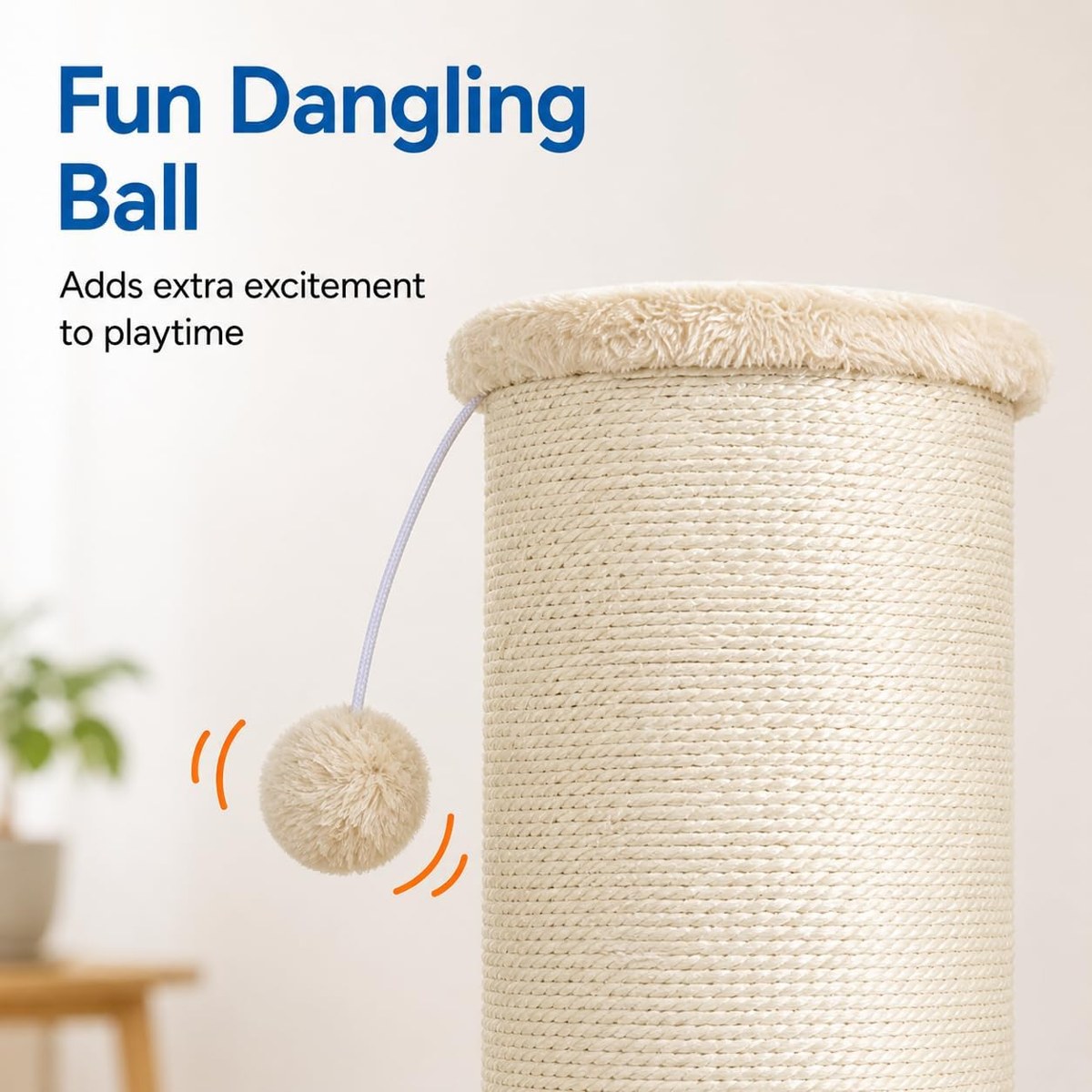 AGYM Thick 5.5-Inch Sisal Scratching Post, 32 Inch — photo 5