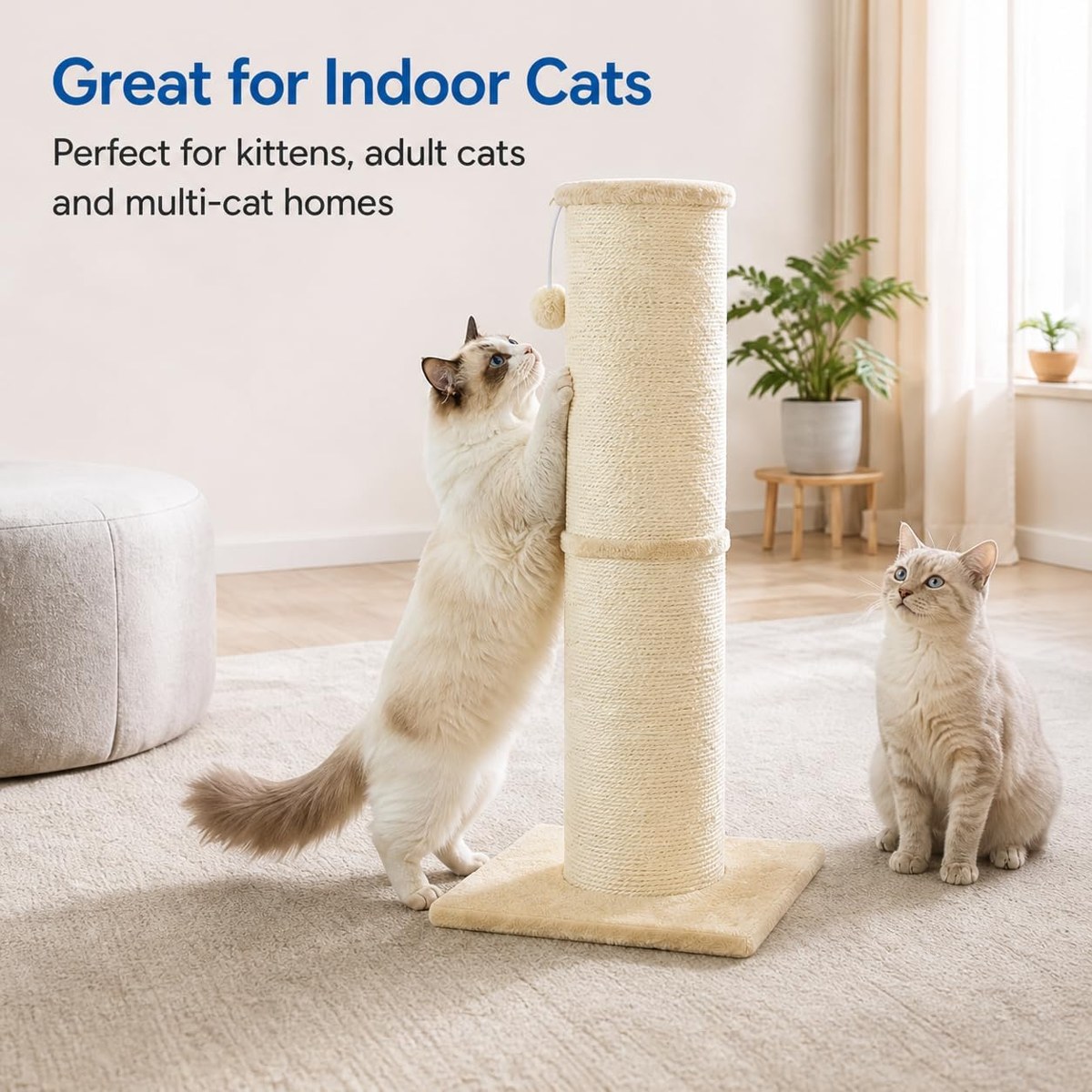 AGYM Thick 5.5-Inch Sisal Scratching Post, 32 Inch — photo 6